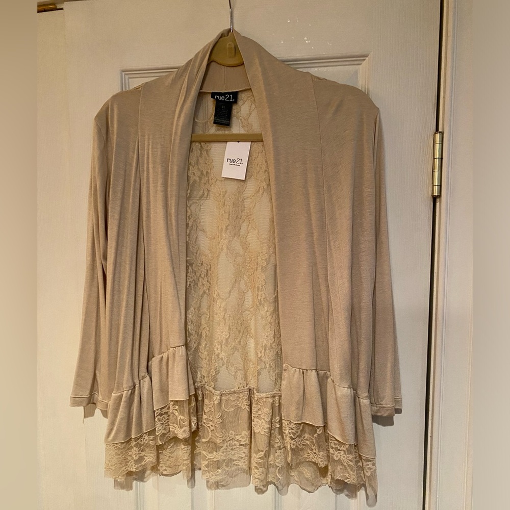 NWT Rue21 Lace Cardigan